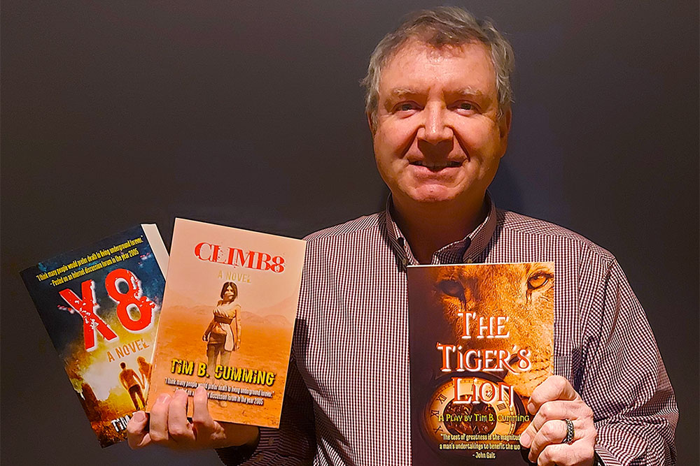 THREE-BOOK AUTOGRAPHED PACKAGE WORTH $80 – Huron County author Tim B. Cumming and Colbourn Publishers have donated a collection of three of his books, worth $80 in total, to the Conservation Auction, which is online for 2025. #ConservationAuction This collection includes his play, The Tiger’s Lion, which is filled with Huron County history and which played to full houses when it was performed at the historic The Livery Theatre • Goderich Little Theatre. This set also includes the two books Exit (X8) and Climate (Climb8). #ClimateChangeNovel Combined, the books X8 and Climb8 make up the two parts of the complete #climatechangenovel novel, Planet (Plan8). The online auction begins at 8 a.m. on Monday, May 12, 2025 and continues until Thursday, May 15, 2025 at 8 p.m. Find out more: https://conservationdinner.com/online-auctions/